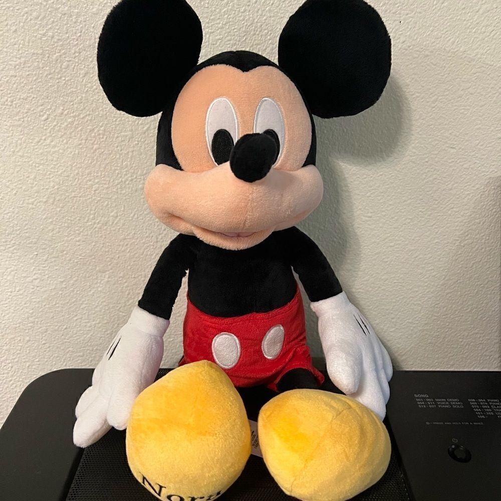 Disney Store Mickey Mouse Plush Stuffed Animal Toy 18”
